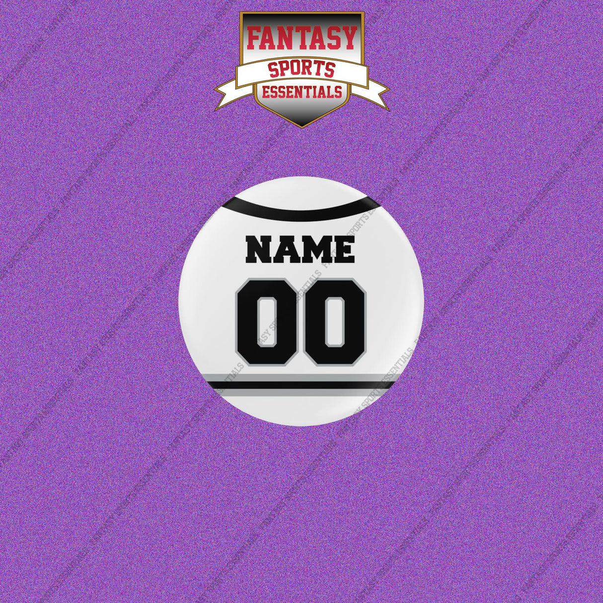 Los Angeles Kings Personalized Current Away Jersey Buttons