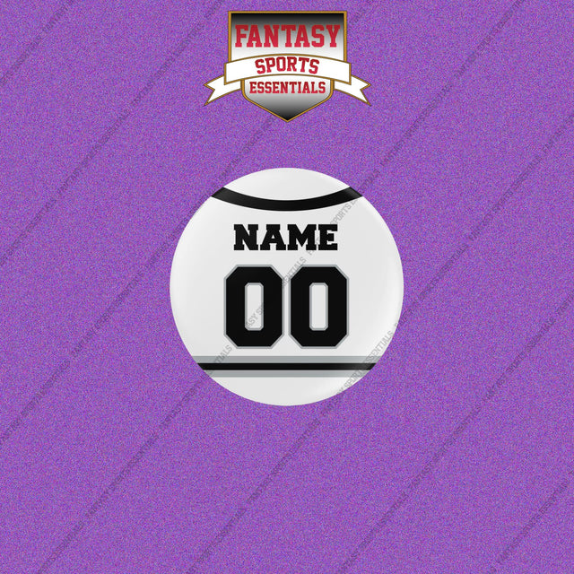 Los Angeles Kings Personalized Current Away Jersey Buttons