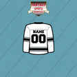 Los Angeles Kings Personalized Current Away Jersey Car Decals