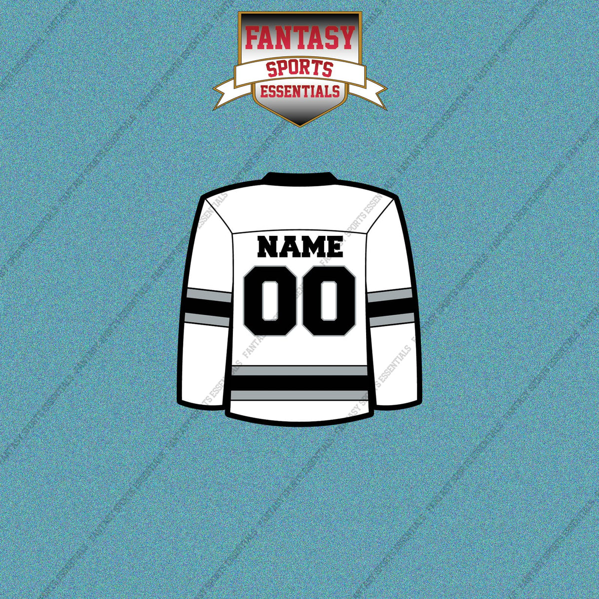 Los Angeles Kings Personalized Current Away Jersey Car Decals