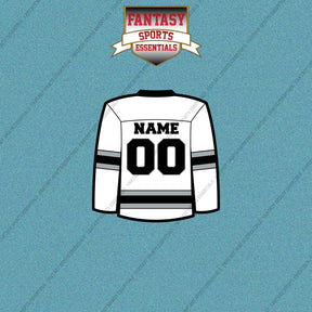 Los Angeles Kings Personalized Current Away Jersey Car Decals