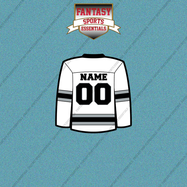 Los Angeles Kings Personalized Current Away Jersey Car Decals