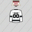 Los Angeles Kings Personalized Current Away Jersey Glossy Stickers