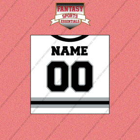 Los Angeles Kings Personalized Current Away Jersey Wall Art Prints