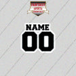 Los Angeles Kings Personalized Current Name and Number Glossy Stickers
