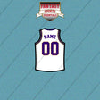 Los Angeles Lakers Personalized Current Away Jersey Car Decals