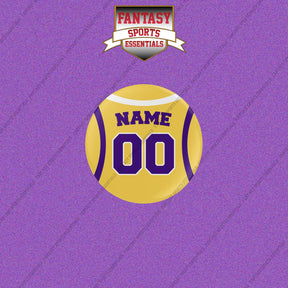 Los Angeles Lakers Personalized Current Home Jersey Buttons