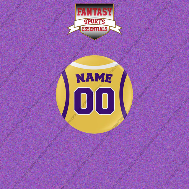 Los Angeles Lakers Personalized Current Home Jersey Buttons
