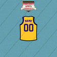 Los Angeles Lakers Personalized Current Home Jersey Car Decals