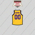 Los Angeles Lakers Personalized Current Home Jersey Glossy Stickers