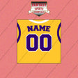 Los Angeles Lakers Personalized Current Home Jersey Wall Art Prints
