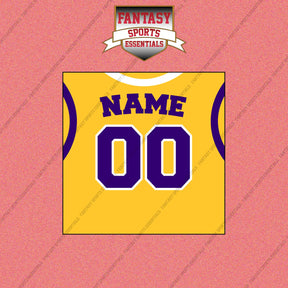 Los Angeles Lakers Personalized Current Home Jersey Wall Art Prints