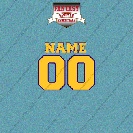 Los Angeles Lakers Personalized Current Name and Number Car Decals