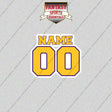 Los Angeles Lakers Personalized Current Name and Number Glossy Stickers