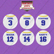 Los Angeles Rams 2025 Away Jersey Button Pins (Choose Your Player) Page 1