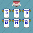 Los Angeles Rams 2025 Away Jersey Car Decals (Choose Your Player) Page 1