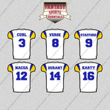 Los Angeles Rams 2025 Away Jersey Glossy Stickers (Choose Your Player) Page 1