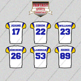 Los Angeles Rams 2025 Away Jersey Glossy Stickers (Choose Your Player) Page 2