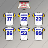Los Angeles Rams 2025 Away Jersey Magnets (Choose Your Player) Page 2