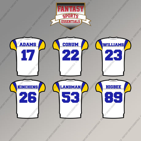 Los Angeles Rams 2025 Away Jersey Magnets (Choose Your Player) Page 2