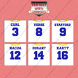 Los Angeles Rams 2025 Away Jersey Wall Art Prints (Choose Your Player) Page 1