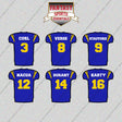 Los Angeles Rams 2025 Home Jersey Glossy Stickers (Choose Your Player) Page 1