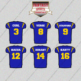 Los Angeles Rams 2025 Home Jersey Glossy Stickers (Choose Your Player) Page 1