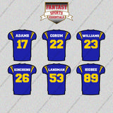 Los Angeles Rams 2025 Home Jersey Glossy Stickers (Choose Your Player) Page 2