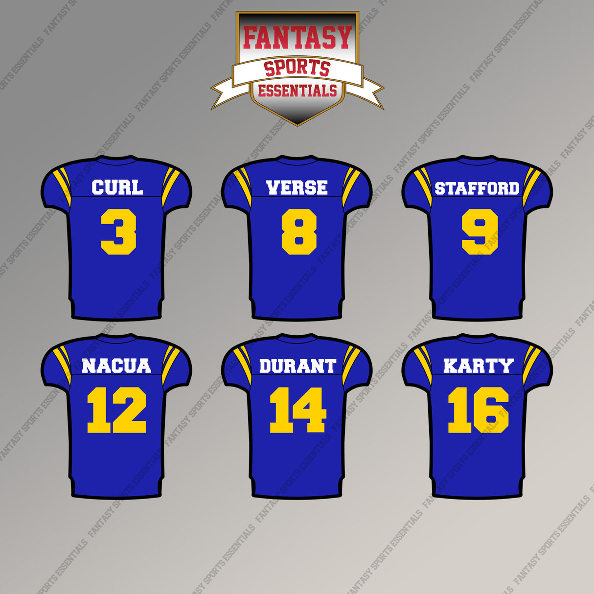 Los Angeles Rams 2025 Home Jersey Magnets (Choose Your Player) Page 1