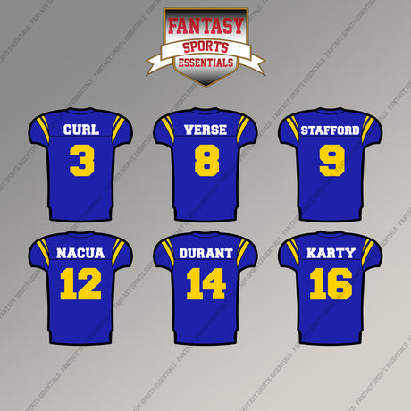 Los Angeles Rams 2025 Home Jersey Magnets (Choose Your Player) Page 1