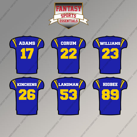 Los Angeles Rams 2025 Home Jersey Magnets (Choose Your Player) Page 2