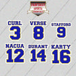 Los Angeles Rams 2025 Name and Number Glossy Stickers (Choose Your Player) Page 1
