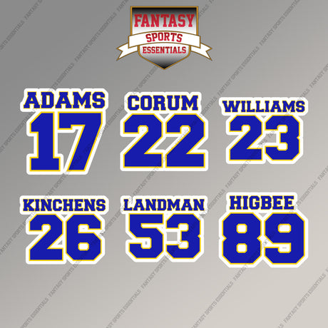 Los Angeles Rams 2025 Name and Number Magnets (Choose Your Player) Page 2