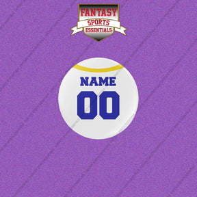 Los Angeles Rams Personalized Current Away Jersey Buttons