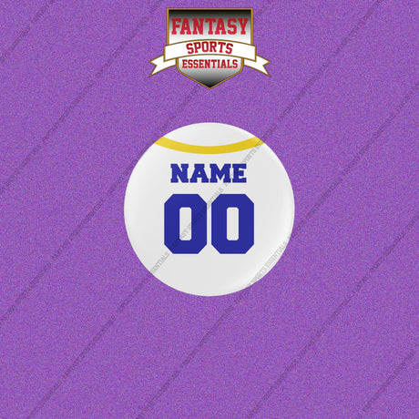 Los Angeles Rams Personalized Current Away Jersey Buttons