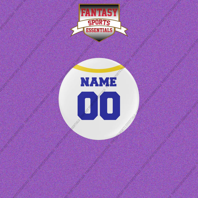 Los Angeles Rams Personalized Current Away Jersey Buttons