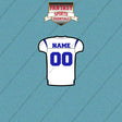 Los Angeles Rams Personalized Current Away Jersey Car Decals
