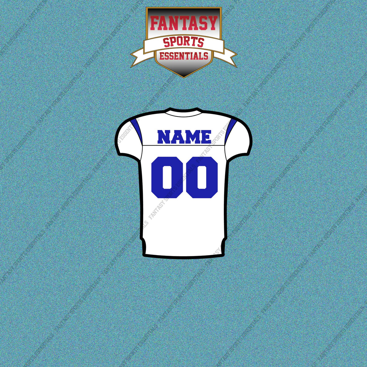 Los Angeles Rams Personalized Current Away Jersey Car Decals