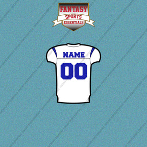 Los Angeles Rams Personalized Current Away Jersey Car Decals