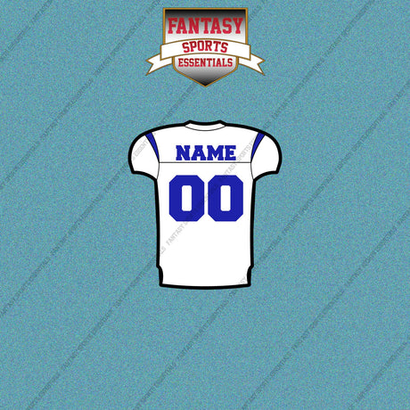 Los Angeles Rams Personalized Current Away Jersey Car Decals
