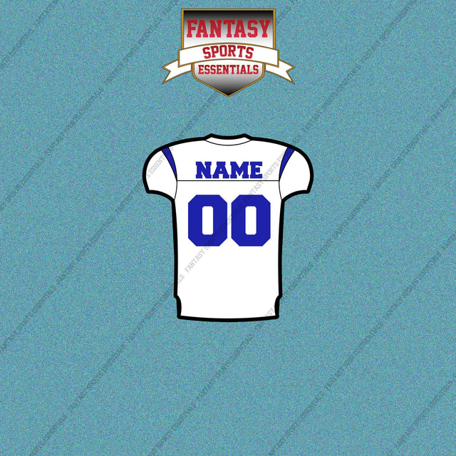 Los Angeles Rams Personalized Current Away Jersey Car Decals