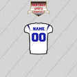 Los Angeles Rams Personalized Current Away Jersey Glossy Stickers