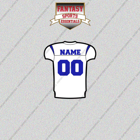Los Angeles Rams Personalized Current Away Jersey Glossy Stickers