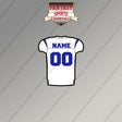 Los Angeles Rams Personalized Current Away Jersey Magnets