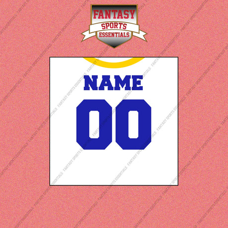 Los Angeles Rams Personalized Current Away Jersey Wall Art Prints