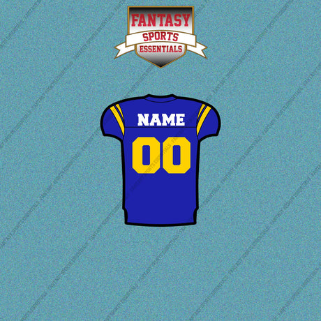 Los Angeles Rams Personalized Current Home Jersey Car Decals