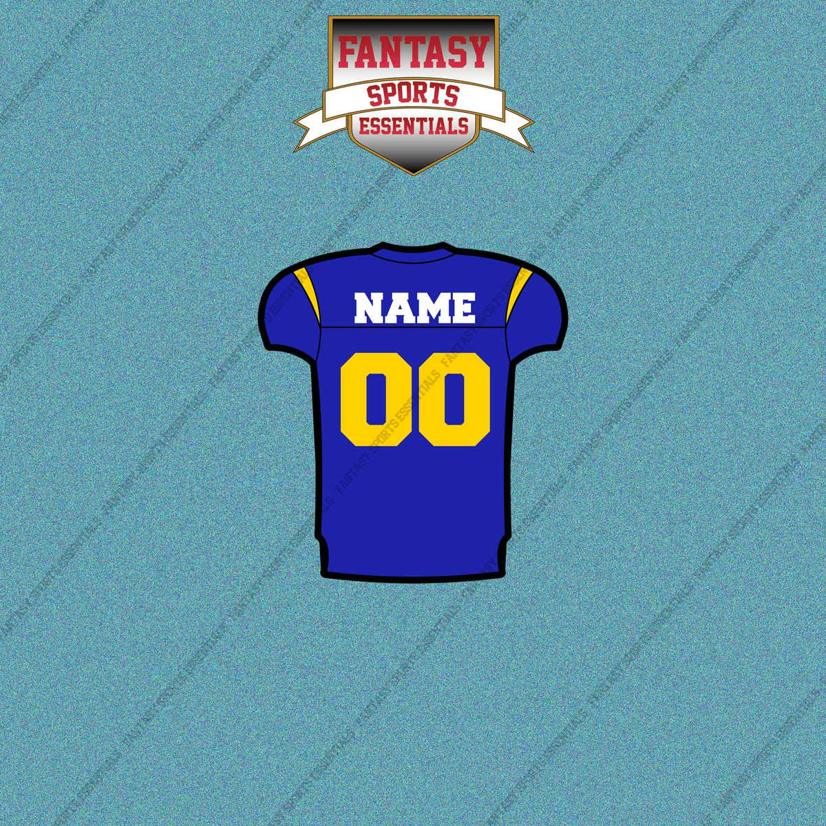 Los Angeles Rams Personalized Current Home Jersey Car Decals