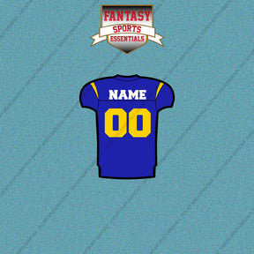 Los Angeles Rams Personalized Current Home Jersey Car Decals