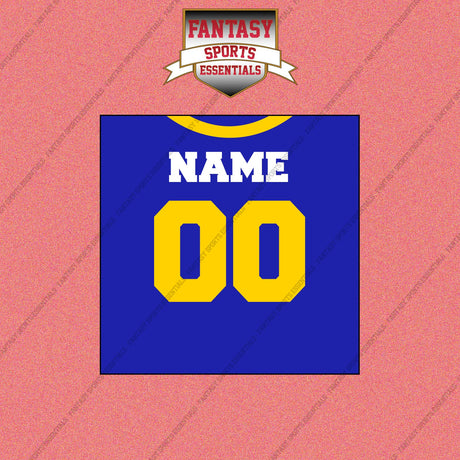 Los Angeles Rams Personalized Current Home Jersey Wall Art Prints