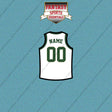Milwaukee Bucks Personalized Current Away Jersey Car Decals
